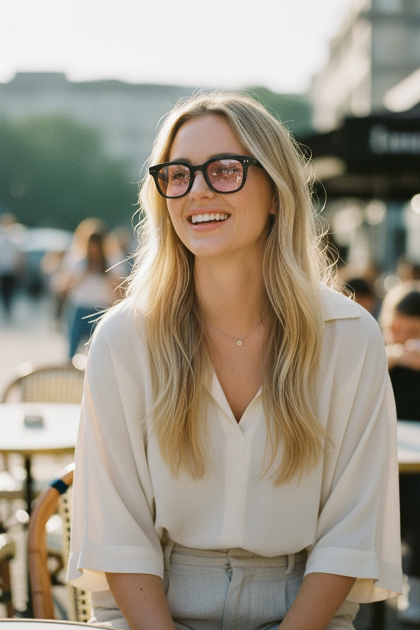 Trendy Tinted Pink Sunglass