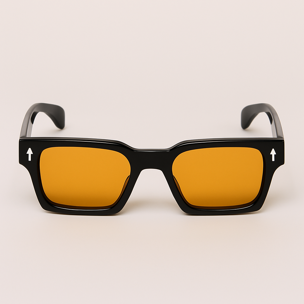 Trendy Yellow  Square Sunglass