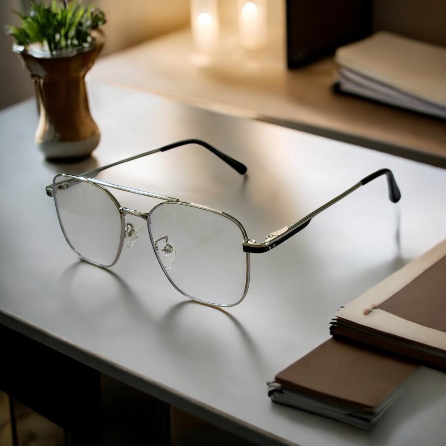 Aculus Frames with anti blue cut glass replaceable with any lenses