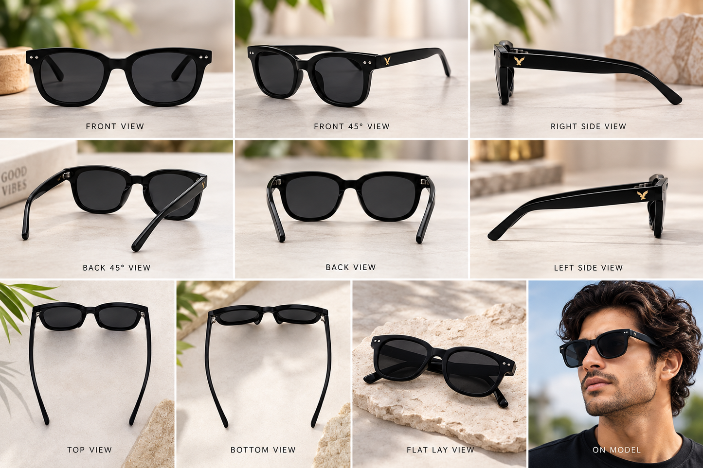 Trendy Black Sunglasses
