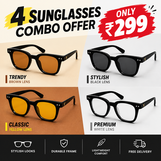 4 Sunglasses Combo Offer