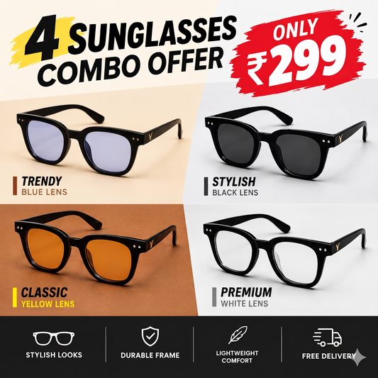 4 Sunglasses Combo Offer
